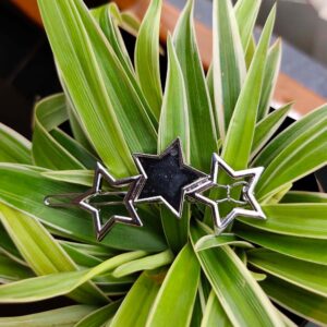 Metal Clip Star Silver