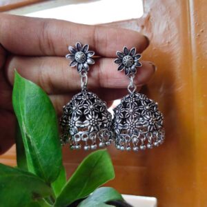 Floral Metal Jumka