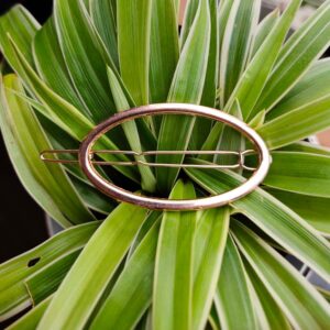 Metal Clip Oval Gold