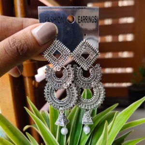 Triangle Round Step Earring