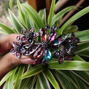 Fancy Multicolor Stone Clip