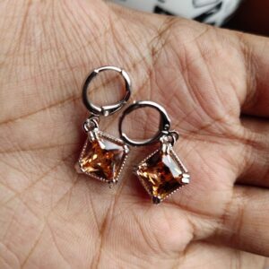 Premium Quality Square Crystal Orange