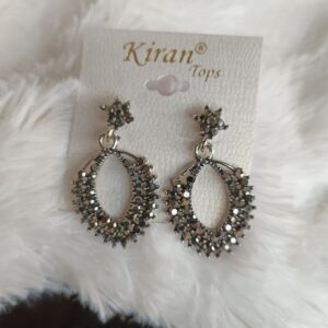 BLACK STONE DANGLER EARRING