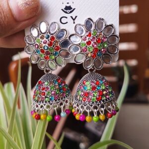 MULTICOLORED MIRROR JUMKA SILVER