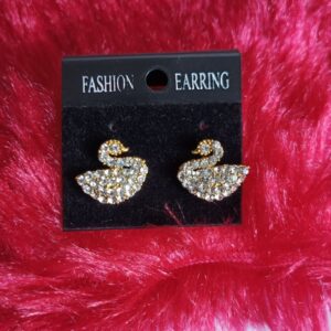 GOLD BASE WHITE STONE DUCK