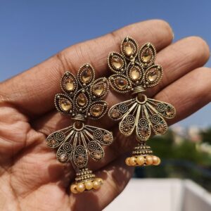 KUNDAN BUTTERFLY JUMKA GOLDEN