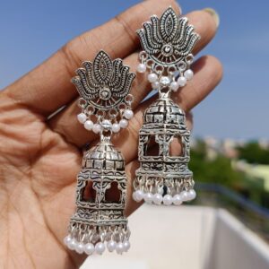 LOTUS TOP TEMPLE JUMKA SILVER BASE