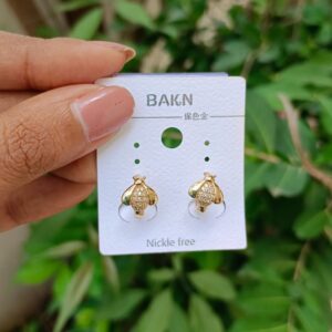 NICKLE FREE CZ BEE HOOP