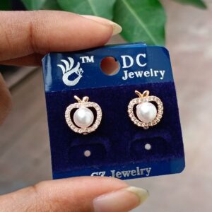 PEARL APPLE CZ STUD