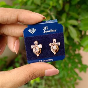 POOVIDHAL CZ STONE EARRING