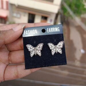 MEDIUM SIZE WHITE STONE BUTTERFLY