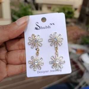 SUNFLOWER TOP AND DROP CZ DANGLER